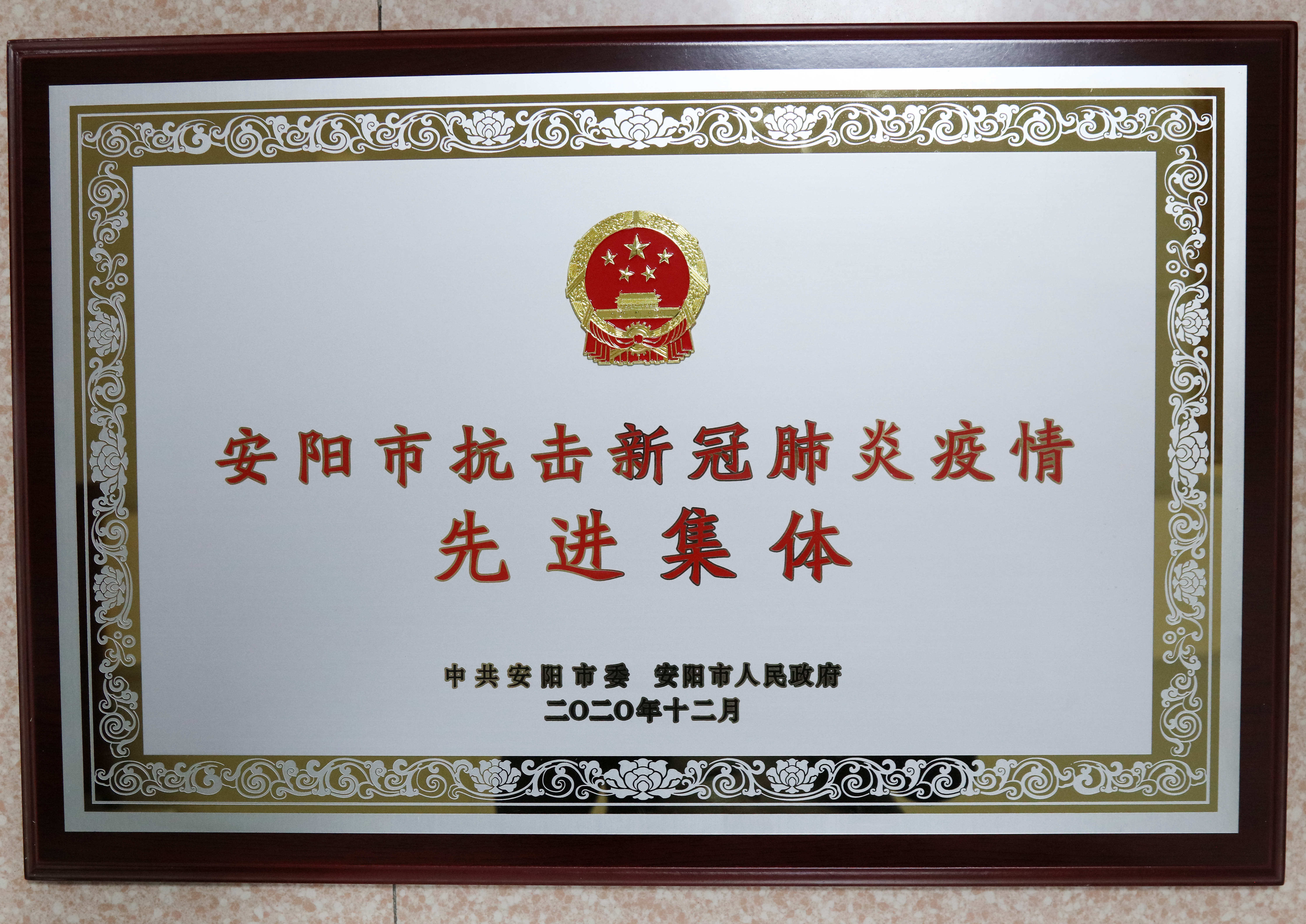 安阳市抗击新冠肺炎疫情先进集体