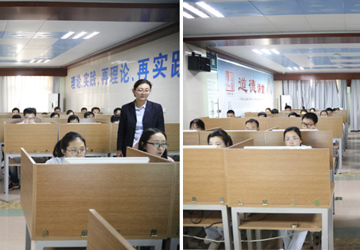 规范医疗行为 保障医疗安全 医务科组织医务人员进行医疗规章及核心制  度考试